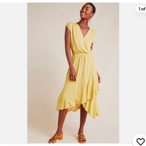 Yellow Maeve jersey Dress
